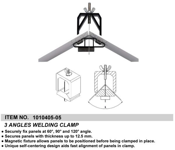 3 ANGLES WELDING CLAMP