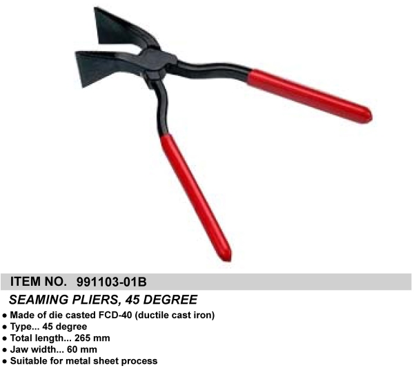 SEAMING PLIERS, 45 DEGREE