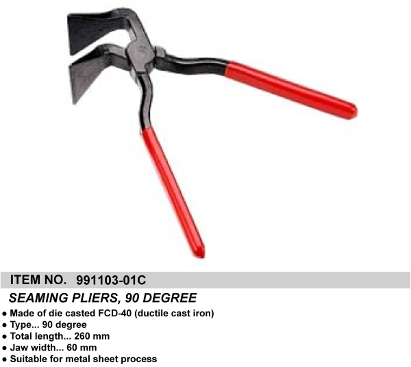 SEAMING PLIERS, 90 DEGREE
