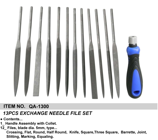 13PCS EXCHANGE NEEDLE FILE SET