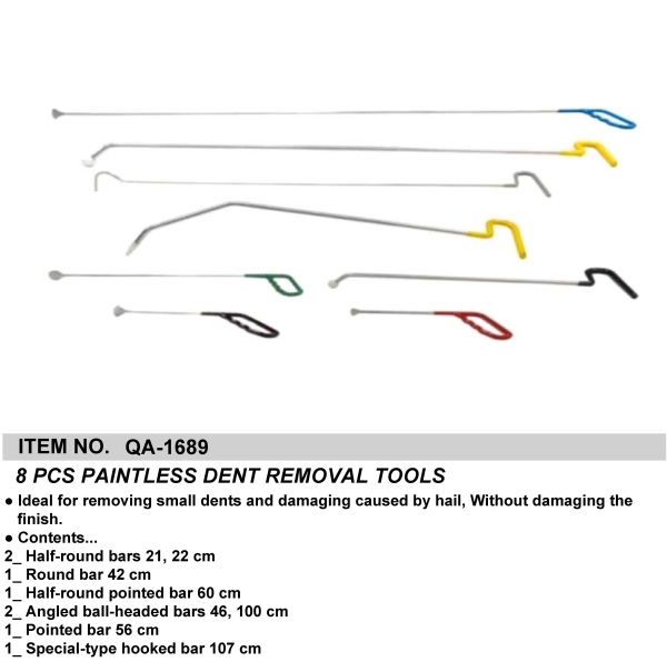 8 PCS PAINTLESS DENT REMOVAL TOOLS