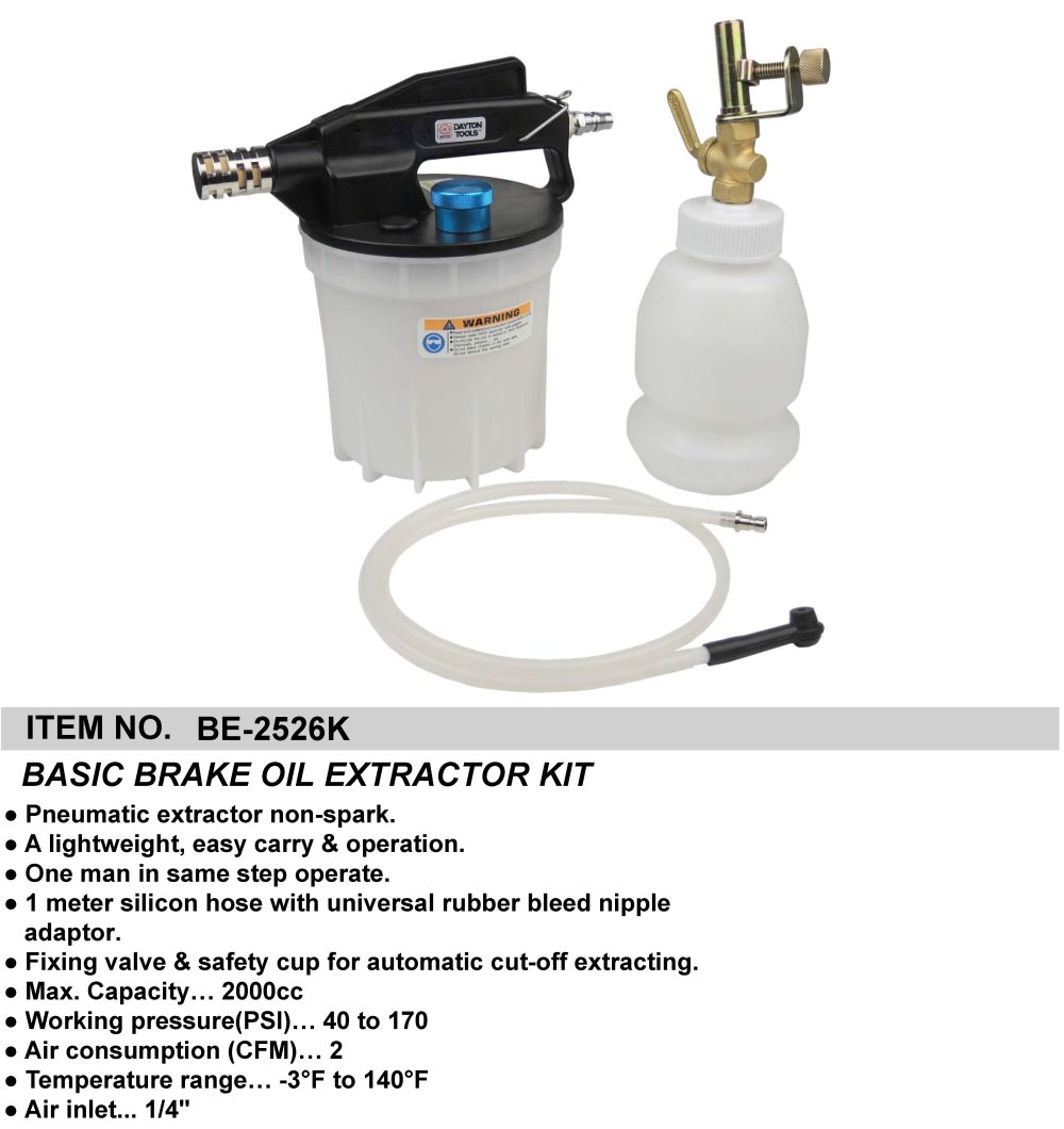 BASIC BRAKE OIL EXTRACTOR KIT