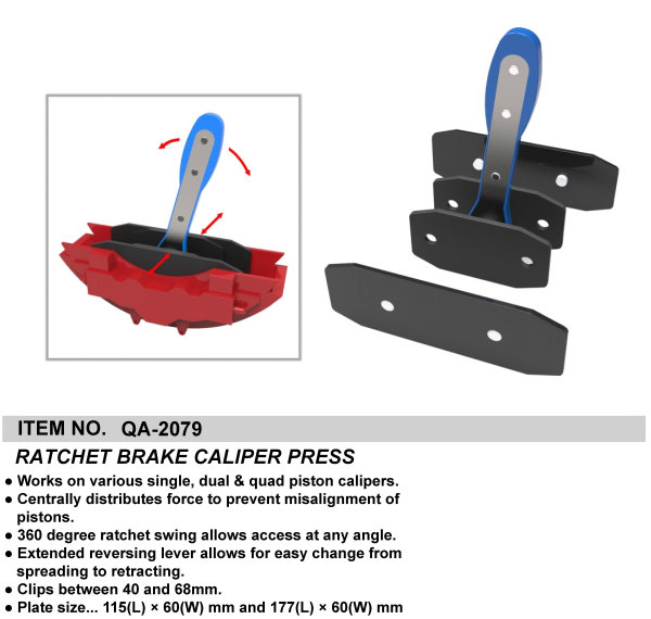 RATCHET BRAKE CALIPER PRESS