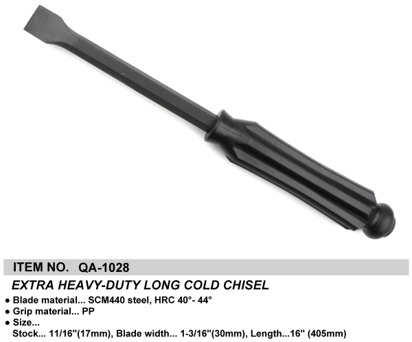 EXTRA HEAVY-DUTY LONG COLD CHISEL