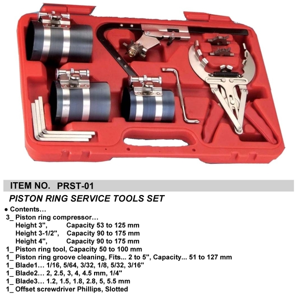 PISTON RING SERVICE TOOLS SET