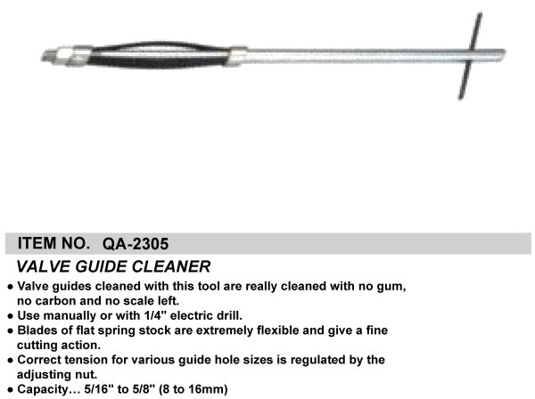 VALVE GUIDE CLEANER