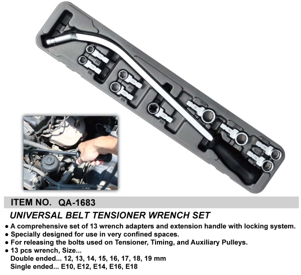 UNIVERSAL BELT TENSIONER WRENCH SET