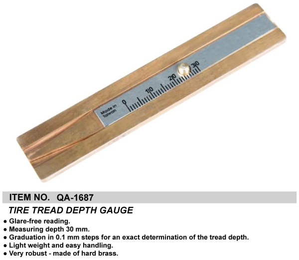 TIRE TREAD DEPTH GAUGE