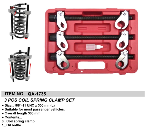 3 PCS COIL SPRING CLAMP SET