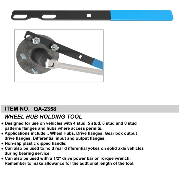 WHEEL HUB HOLDING TOOL