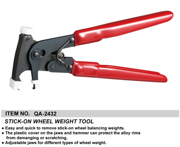 STICK-ON WHEEL WEIGHT TOOL