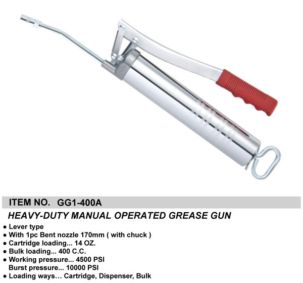 HEAVY-DUTY MANUAL OPERATED GREASE GUN