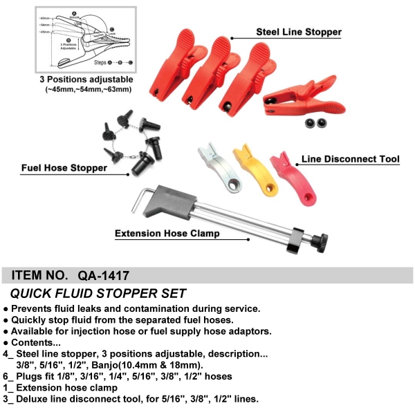 QUICK FLUID STOPPER SET