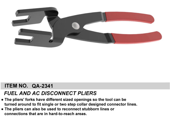 FUEL AND AC DISCONNECT PLIERS