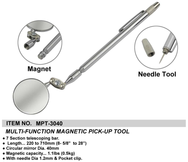 MULTI-FUNCTION MAGNETIC PICK-UP TOOL