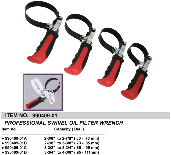 PROFESSIONAL SWIVEL OIL FILTER WRENCH