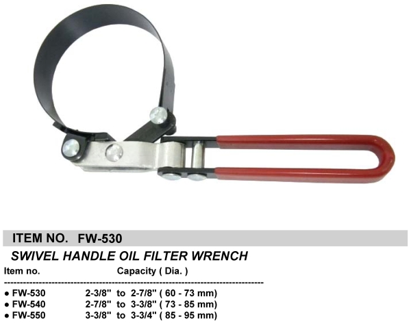 SWIVEL HANDLE OIL FILTER WRENCH