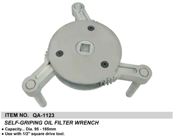 SELF-GRIPING OIL FILTER WRENCH