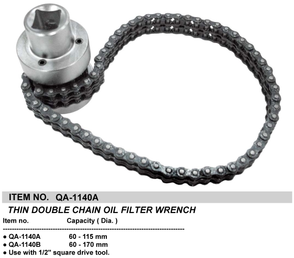 THIN DOUBLE CHAIN OIL FILTER WRENCH