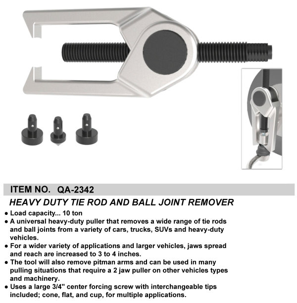 HEAVY DUTY TIE ROD AND BALL JOINT REMOVER