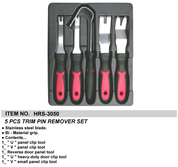 5 PCS TRIM PIN REMOVER SET