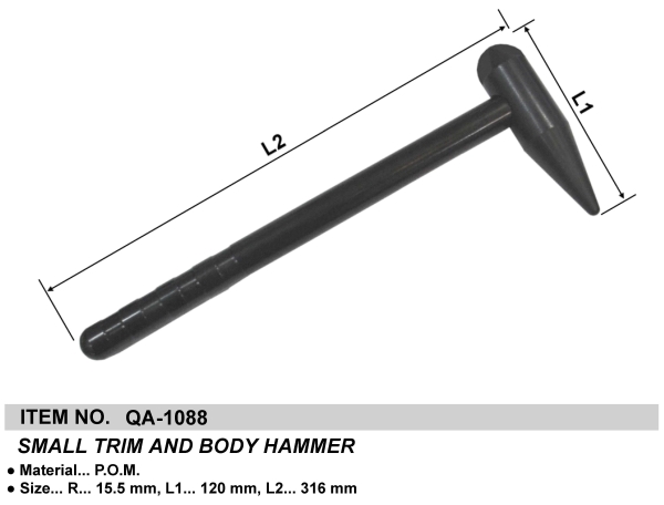 SMALL TRIM AND BODY HAMMER