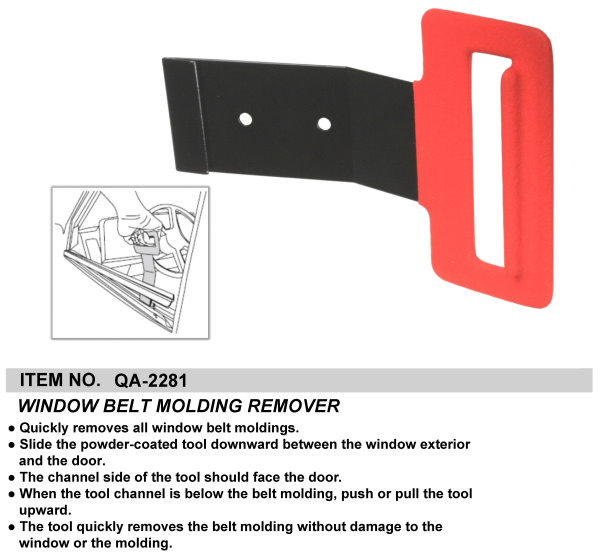 WINDOW BELT MOLDING REMOVER