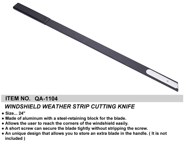 24” WINDSHIELD WEATHER STRIP CUTTING KNIFE