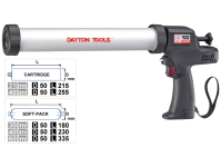 CORDLESS CAULKING GUN, WITH 2PCS BATTERY