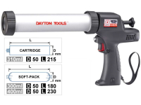 CORDLESS CAULKING GUN, WITH 2PCS BATTERY