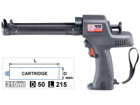 CORDLESS CAULKING GUN, WITH 2PCS BATTERY