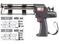 CORDLESS CAULKING GUN, WITH 2PCS BATTERY