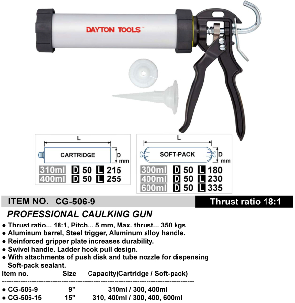 PROFESSIONAL CAULKING GUN