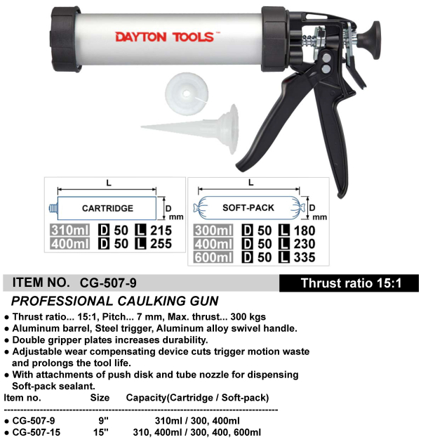PROFESSIONAL CAULKING GUN