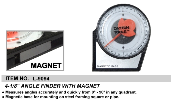 4-1/8" ANGLE FINDER WITH MAGNET