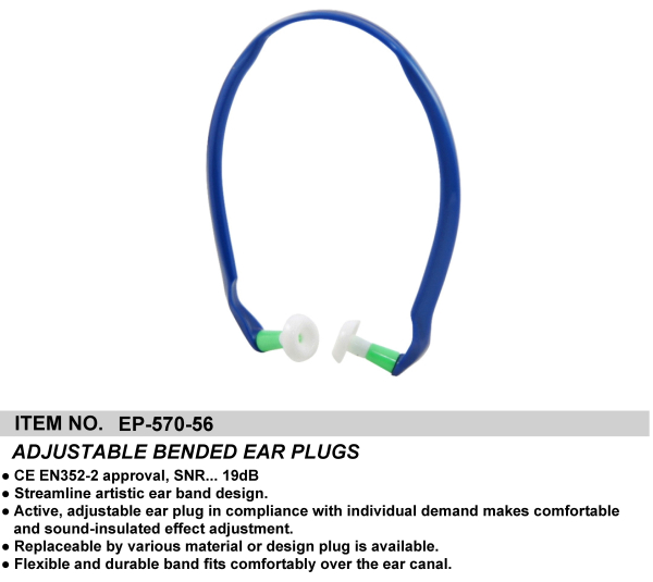 ADJUSTABLE BENDED EAR PLUGS