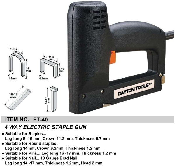 4 WAY ELECTRIC STAPLE GUN