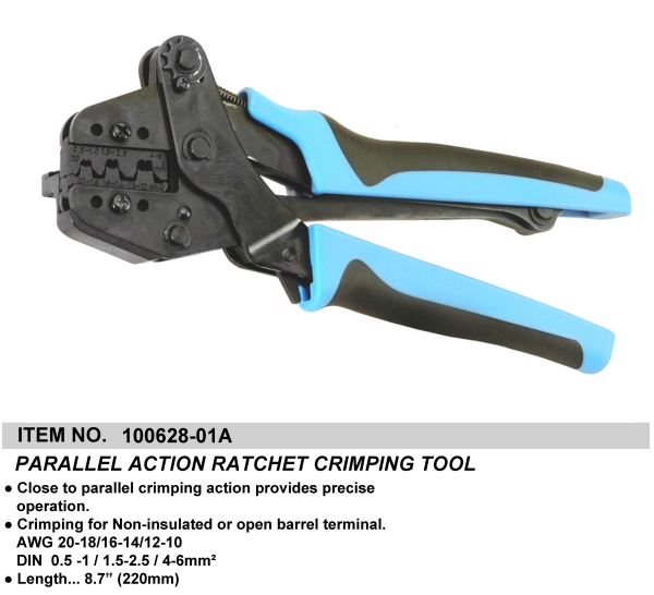 PARALLEL ACTION RATCHET CRIMPING TOOL