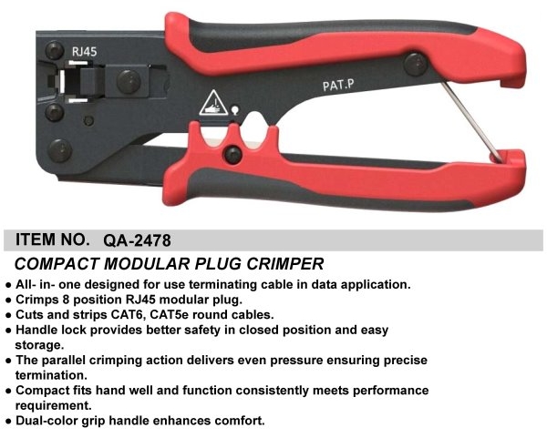 COMPACT MODULAR PLUG CRIMPER