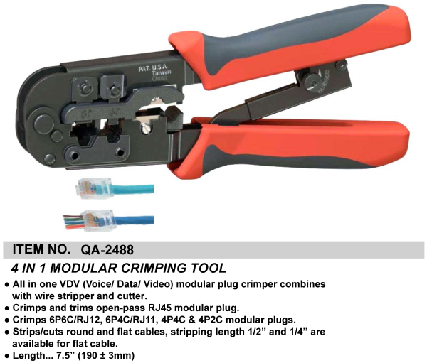 4 IN 1 MODULAR CRIMPING TOOL