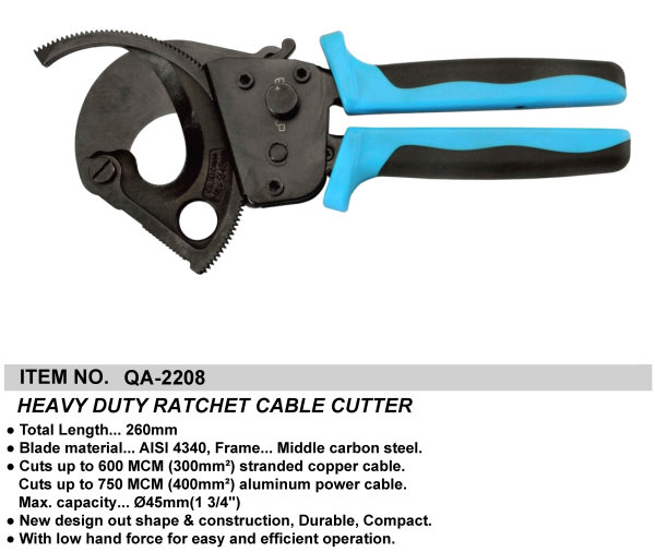 HEAVY DUTY RATCHET CABLE CUTTER