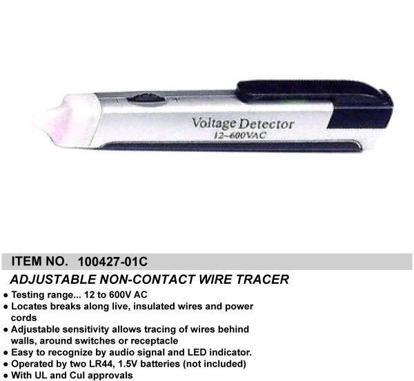 ADJUSTABLE NON-CONTACT WIRE TRACER