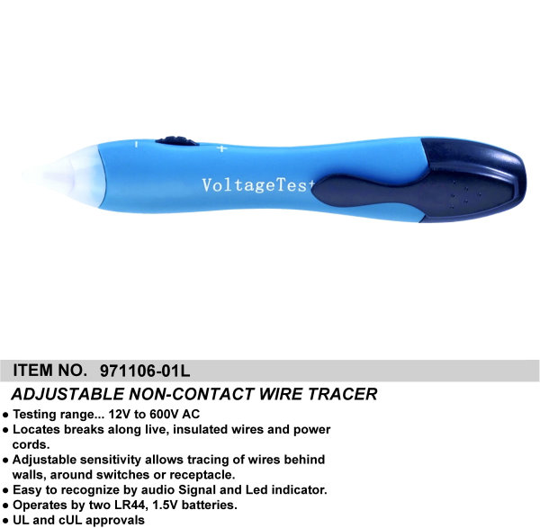 ADJUSTABLE NON-CONTACT WIRE TRACER