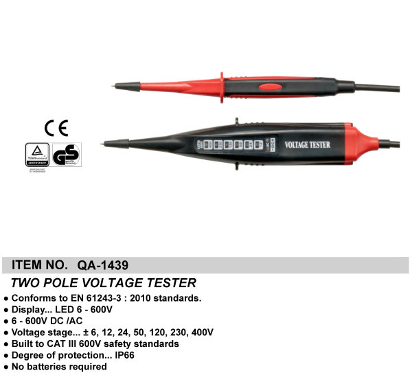 TWO POLE VOLTAGE TESTER
