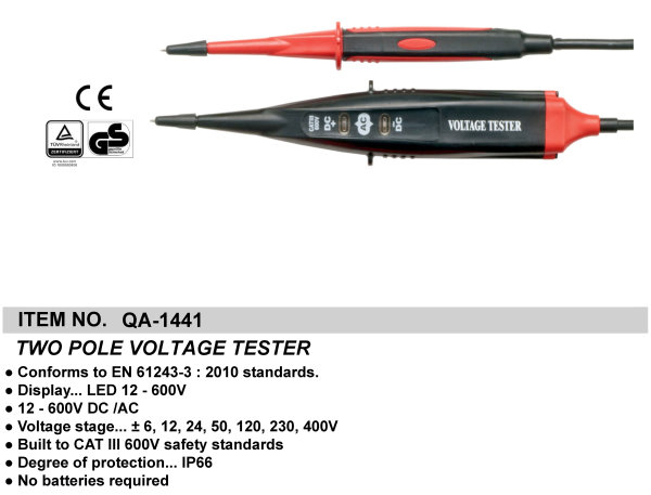 TWO POLE VOLTAGE TESTER