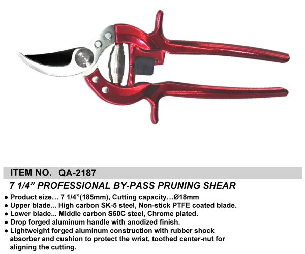 7 1/4” PROFESSIONAL BY-PASS PRUNING SHEAR