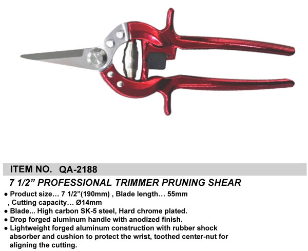 7 1/2” PROFESSIONAL TRIMMER PRUNING SHEAR