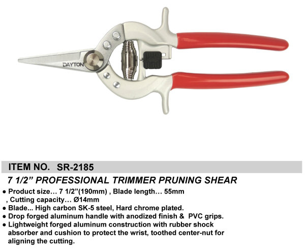 7 1/2” PROFESSIONAL TRIMMER PRUNING SHEAR