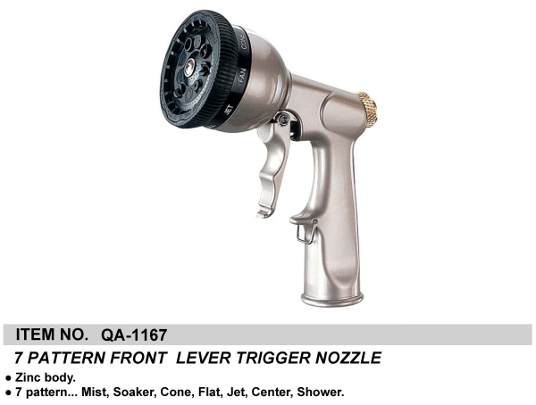 7 PATTERN FRONT  LEVER TRIGGER NOZZLE