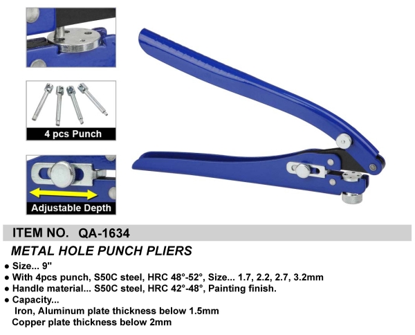METAL HOLE PUNCH PLIERS